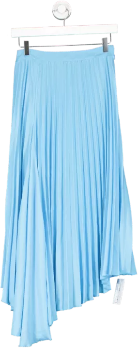 ASOS Blue Pleated Midi Skirt UK 6