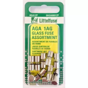 0201671 Littelfuse AGC Glass Fuse Assortment, 10-pk