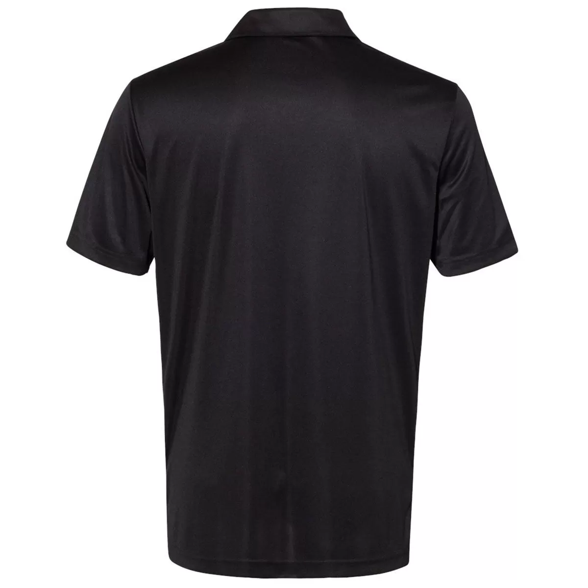 adidas Men's Black/White 3 Stripe Chest Polo