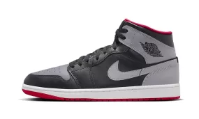 Air Jordan 1 Mid Black Grey Red