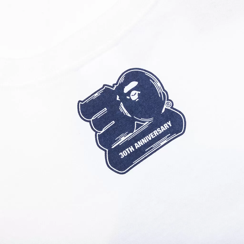 Bape 30th Anniversary Tee #1 M - White/Navy