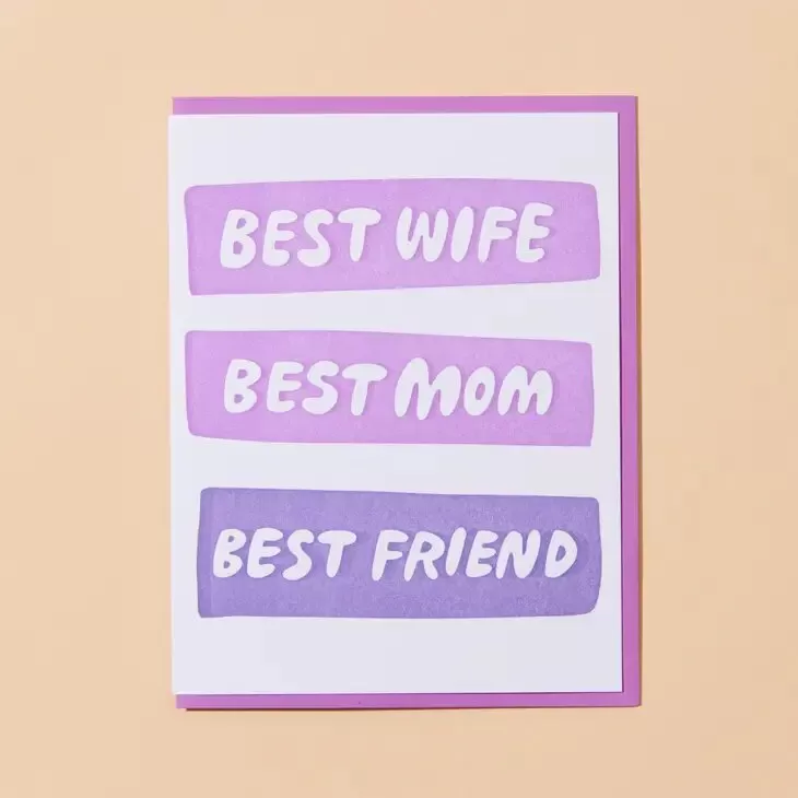 Best Wife/Mom/Friend Greeting Card