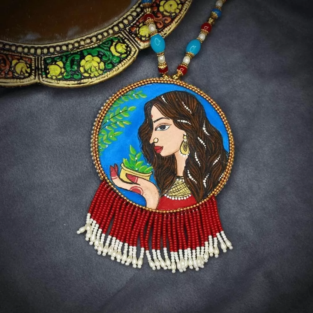 Bhoomi Handpainted (Necklace) Set