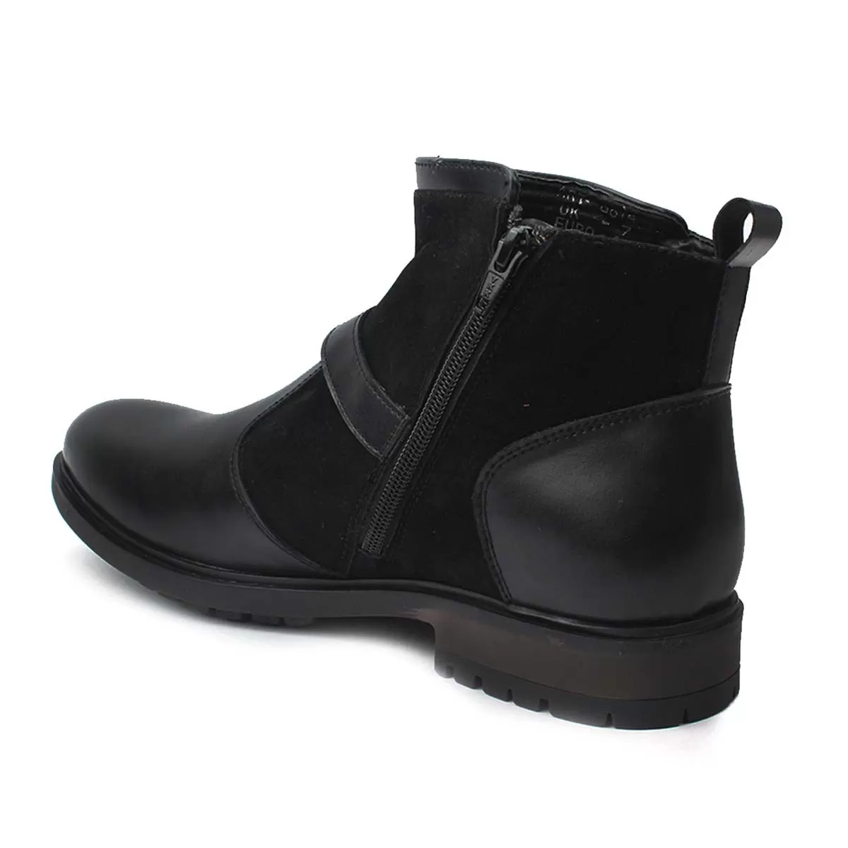 Black Monk Strap Boots