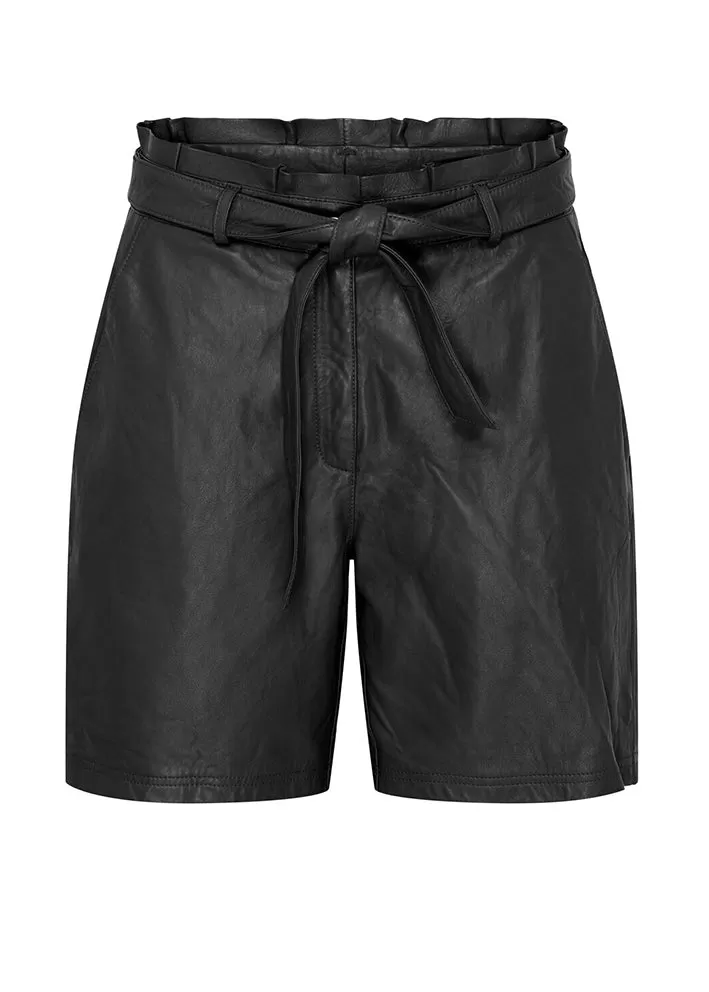 BTF CPH Leather Shorts 100209 Black