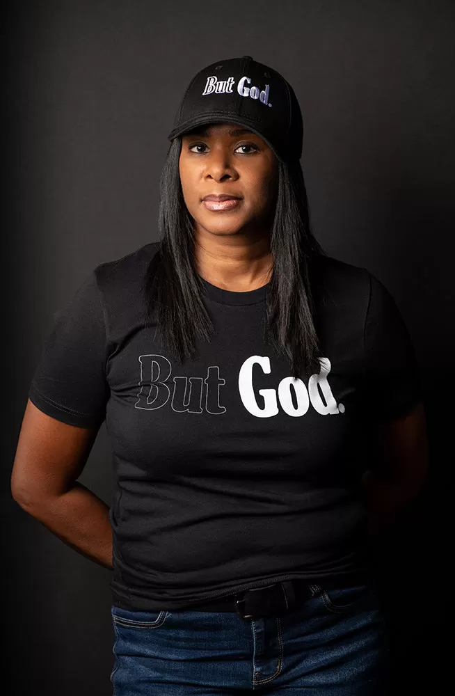 But God T-Shirt - Black And White