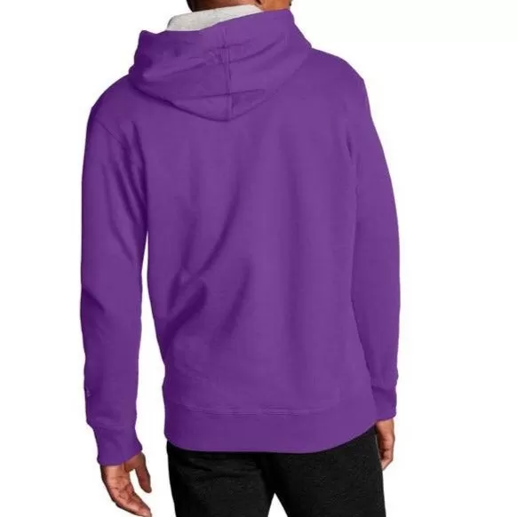 Champion Men's Script Logo Powerblend Pullover Hoodie