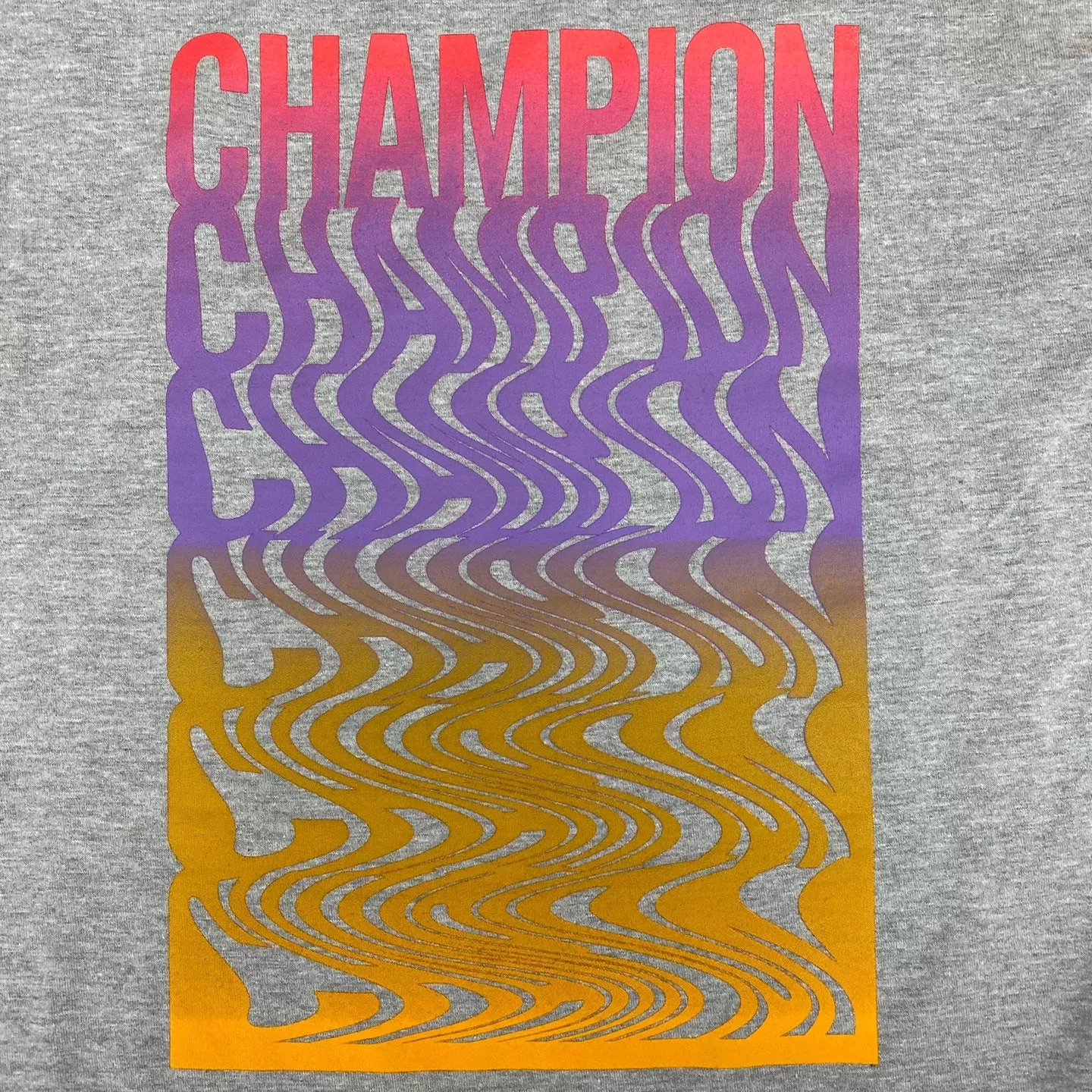 Champion Multi Script Logo Print T-Shirt