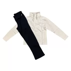 Champion women's tracksuit 115130 MS014 HAS beige-black