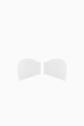 Eres Show Strapless Bikini Top - White