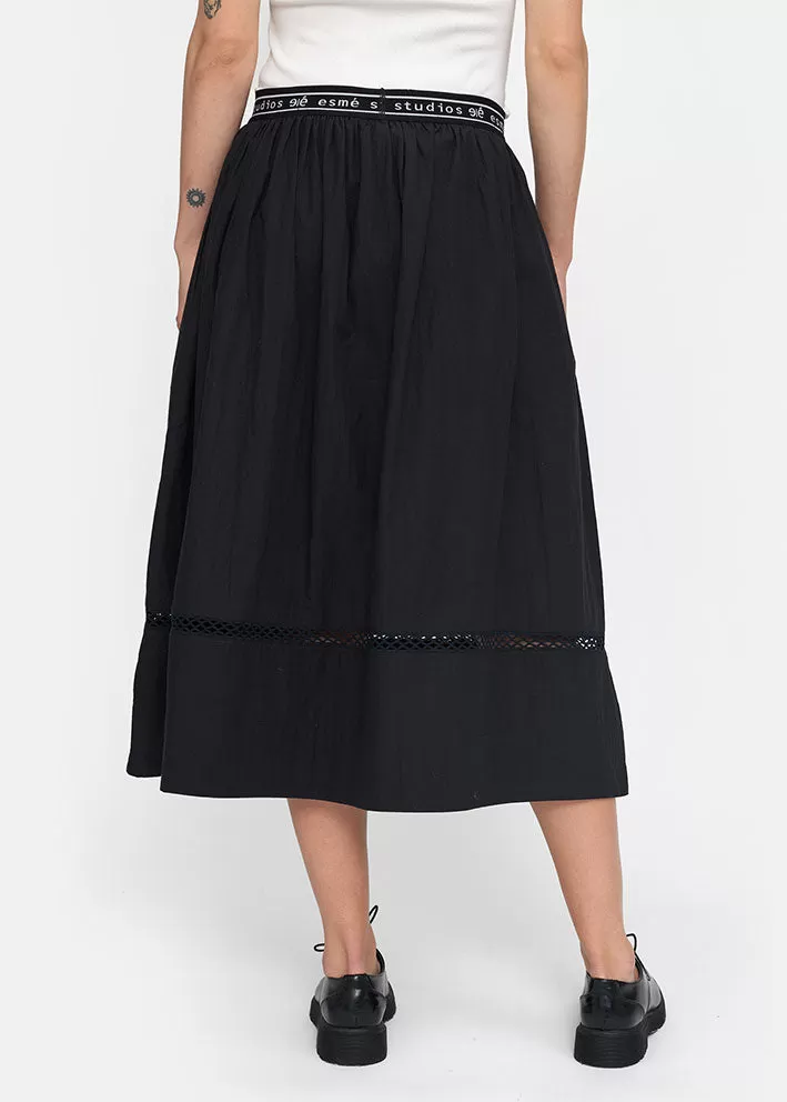 Esmé Studios Luna Midi Skirt ES124-308 Nederdel - Black