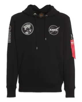 Felpa Alpha Industries Nasa Voyager Hoody Nero