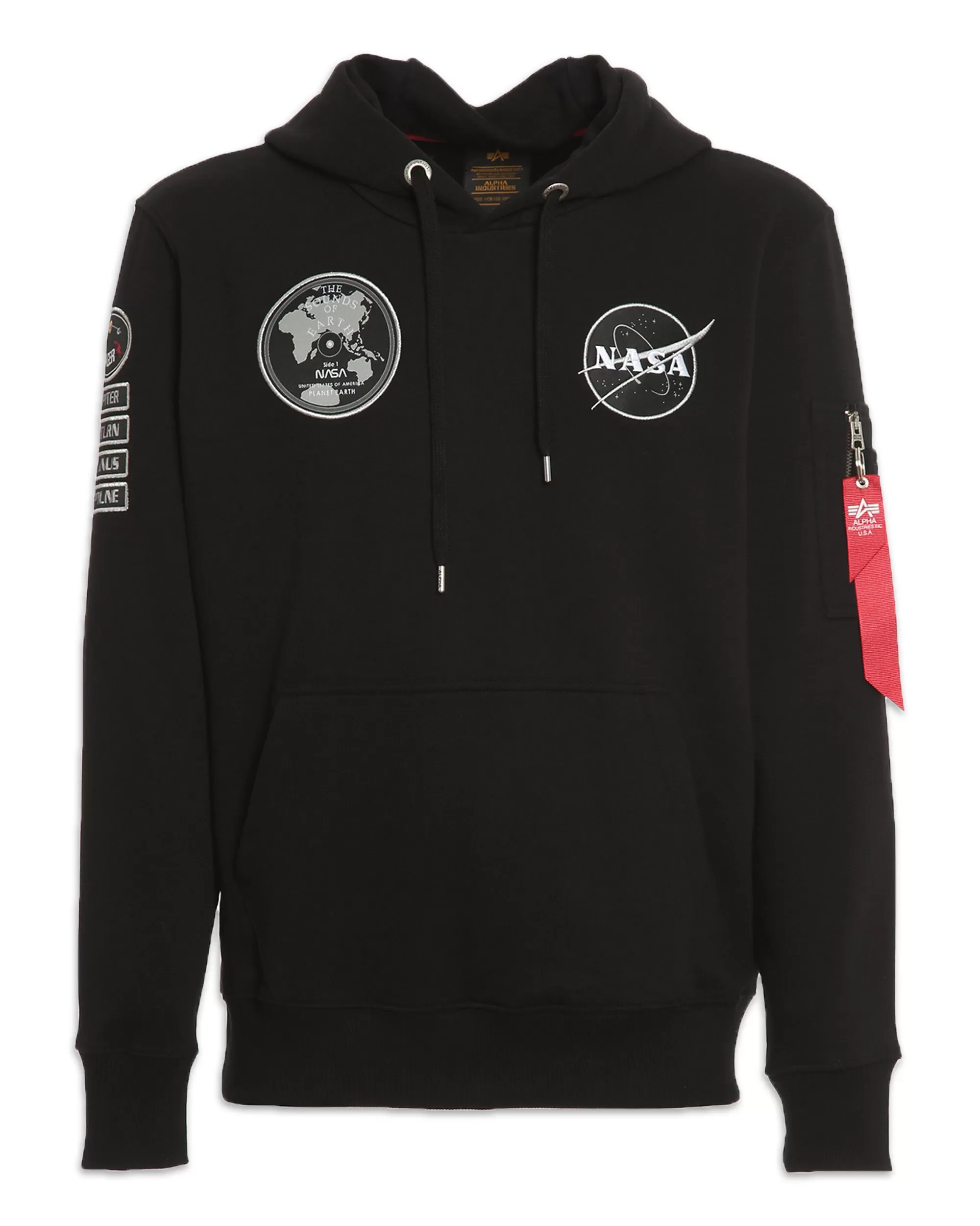 Felpa Alpha Industries Nasa Voyager Hoody Nero