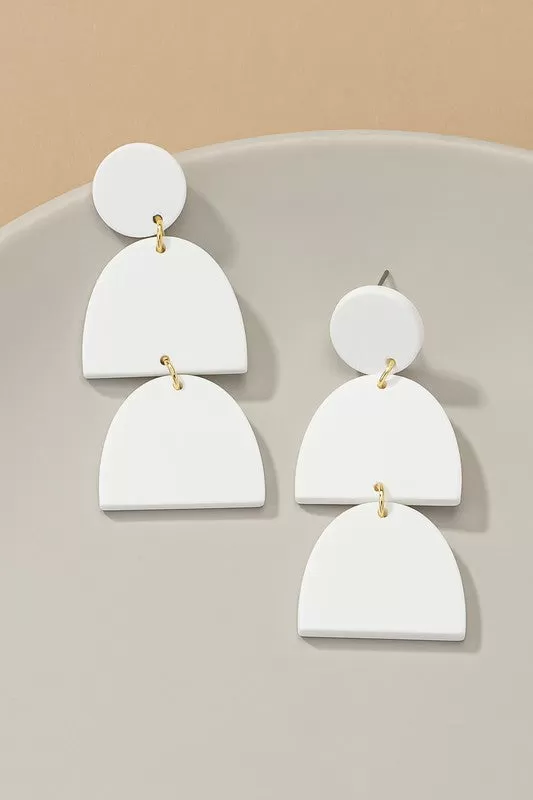 Geo Acrylic Earrings