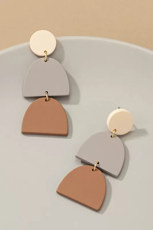 Geo Acrylic Earrings