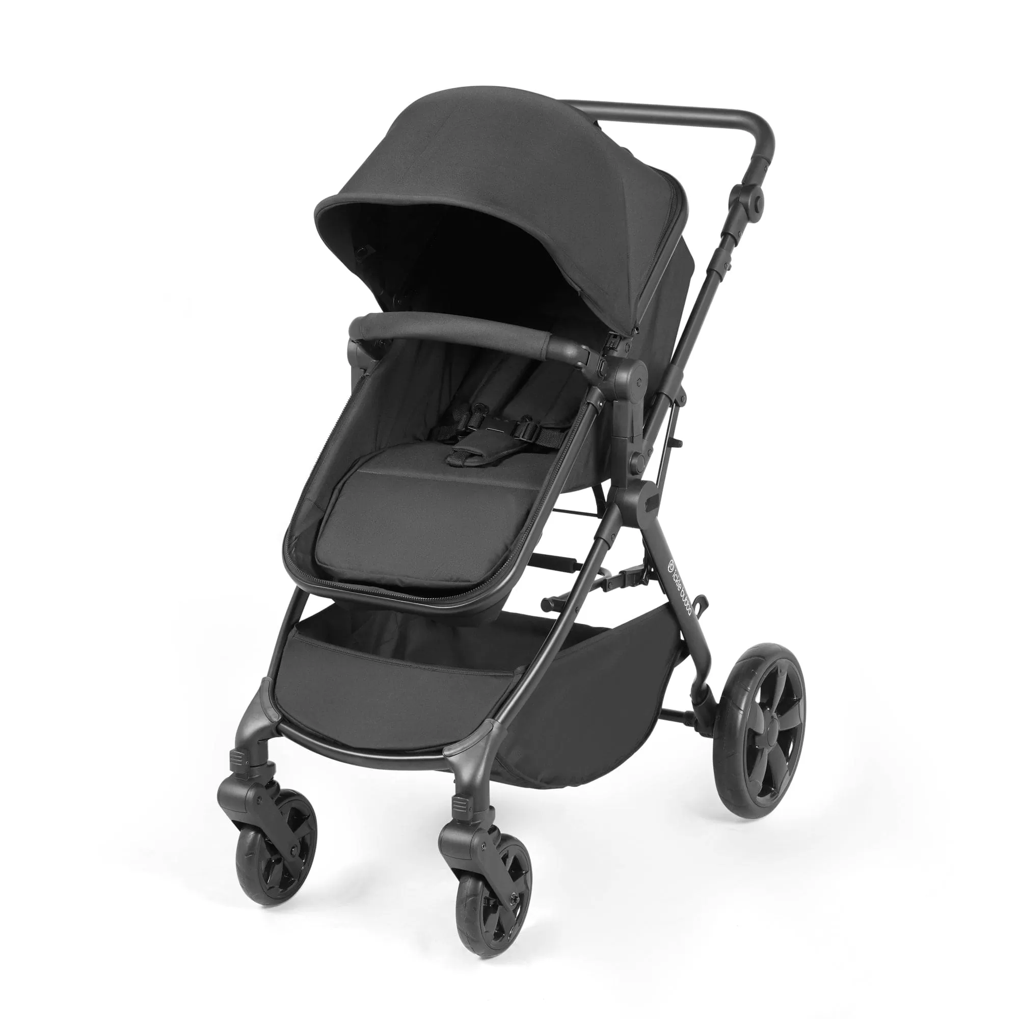 Ickle Bubba Comet I-Size Travel System With Stratus Car Seat & Isofix Base - Black / Black / Black