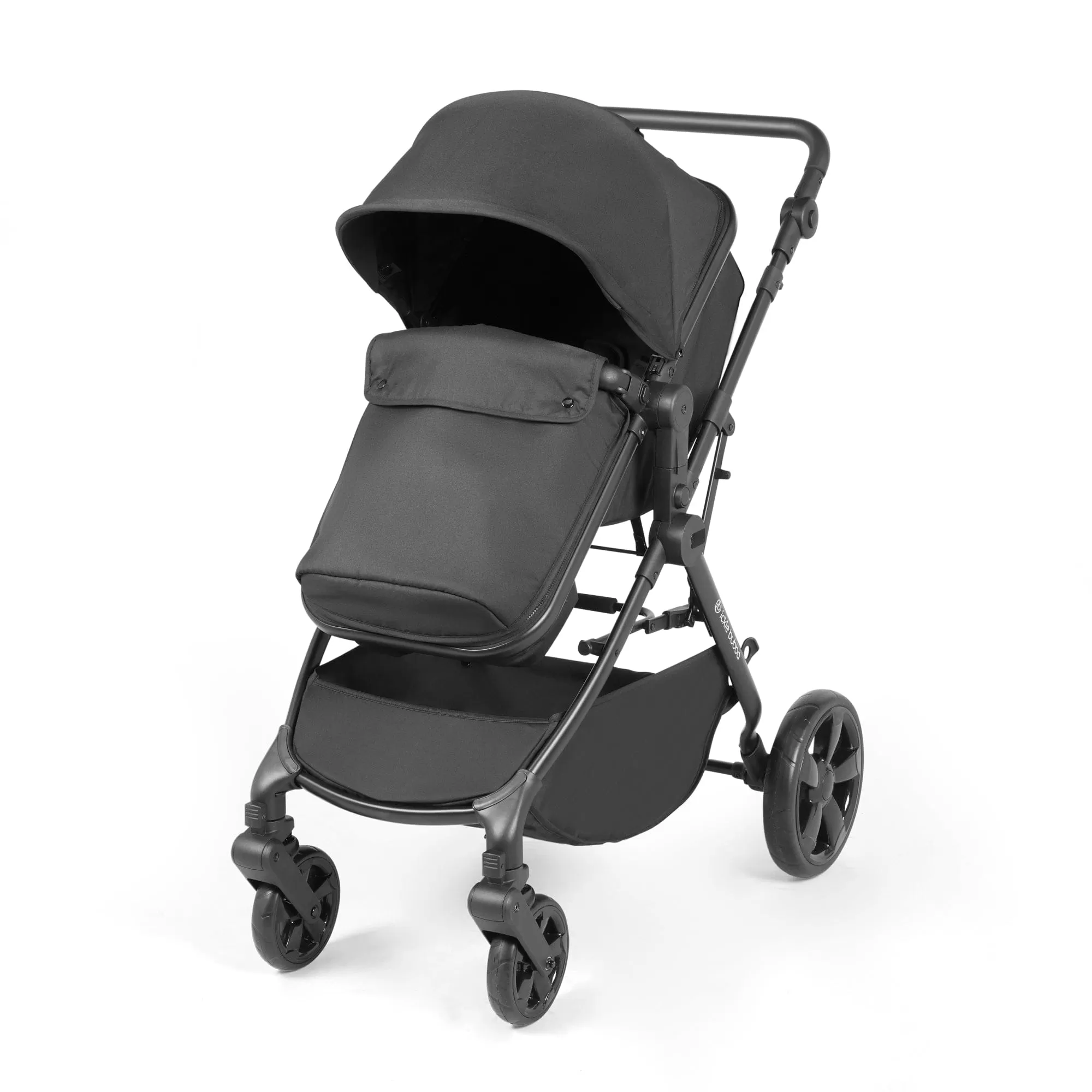 Ickle Bubba Comet I-Size Travel System With Stratus Car Seat & Isofix Base - Black / Black / Black