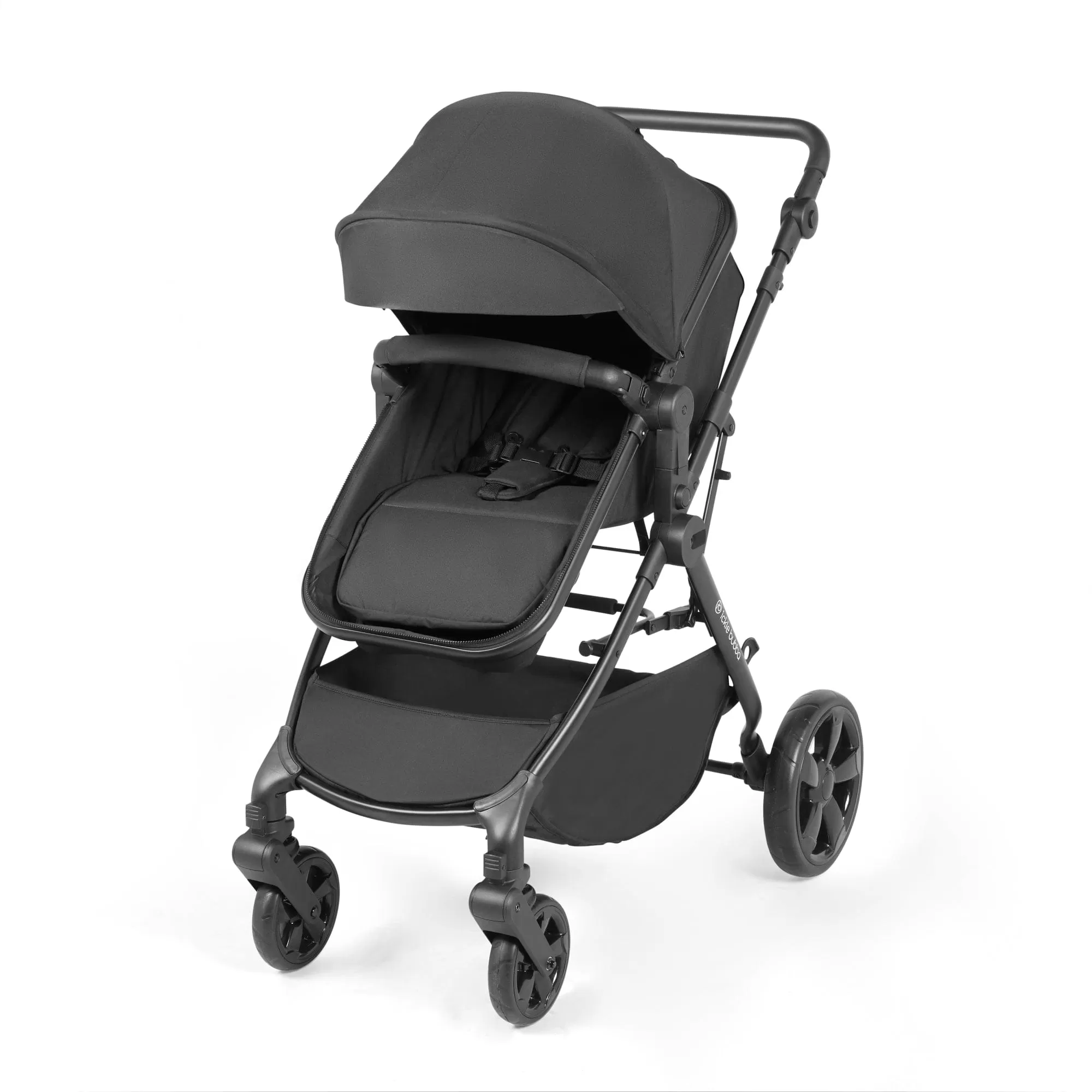 Ickle Bubba Comet I-Size Travel System With Stratus Car Seat & Isofix Base - Black / Black / Black