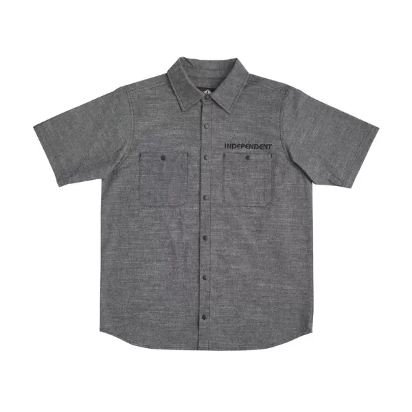 Independent Groundwork Work Shirt - Black Chambray