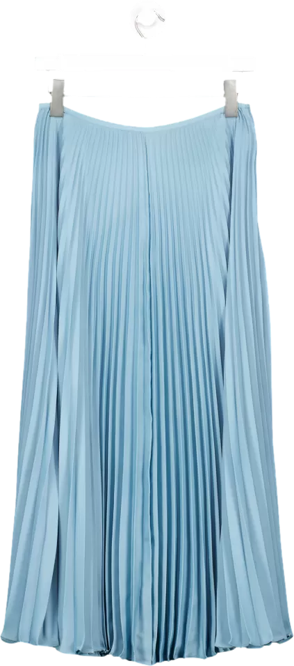 Joseph Blue Abbot Pleated Toile Skirt Fr36 UK 8