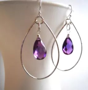 Kunzite Hoopla Hoop Earrings