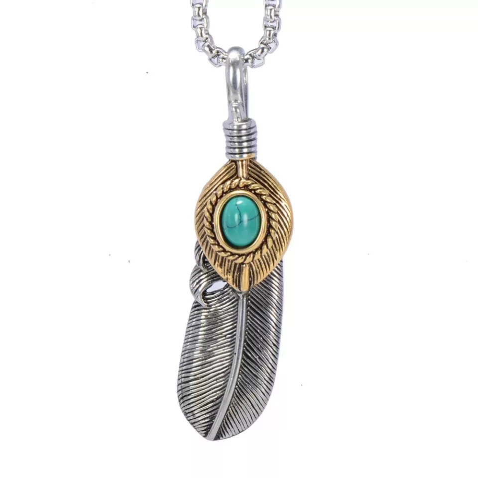 Large Feather Pendant