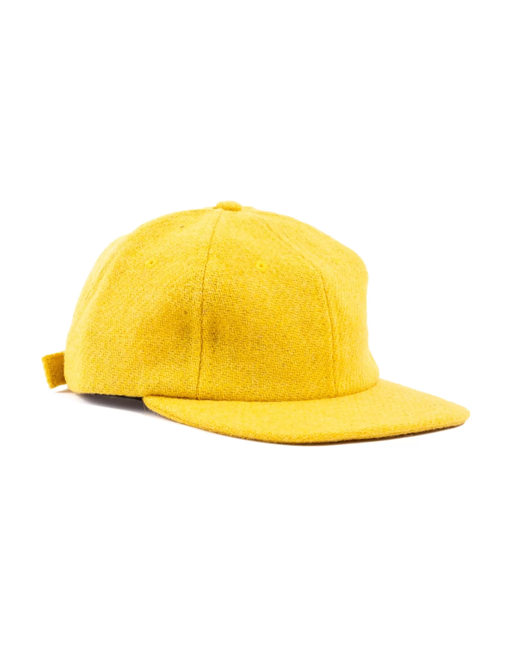 Lite Year Harris Tweed 6 Panel Cap Lemon