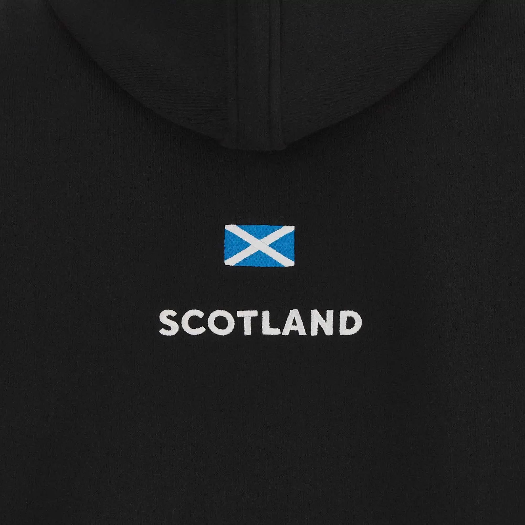 Macron Men's Scotland Rugby Travel Pullover Hoody 23/24 - Black