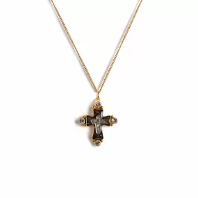 Maria Cross Charm Necklace