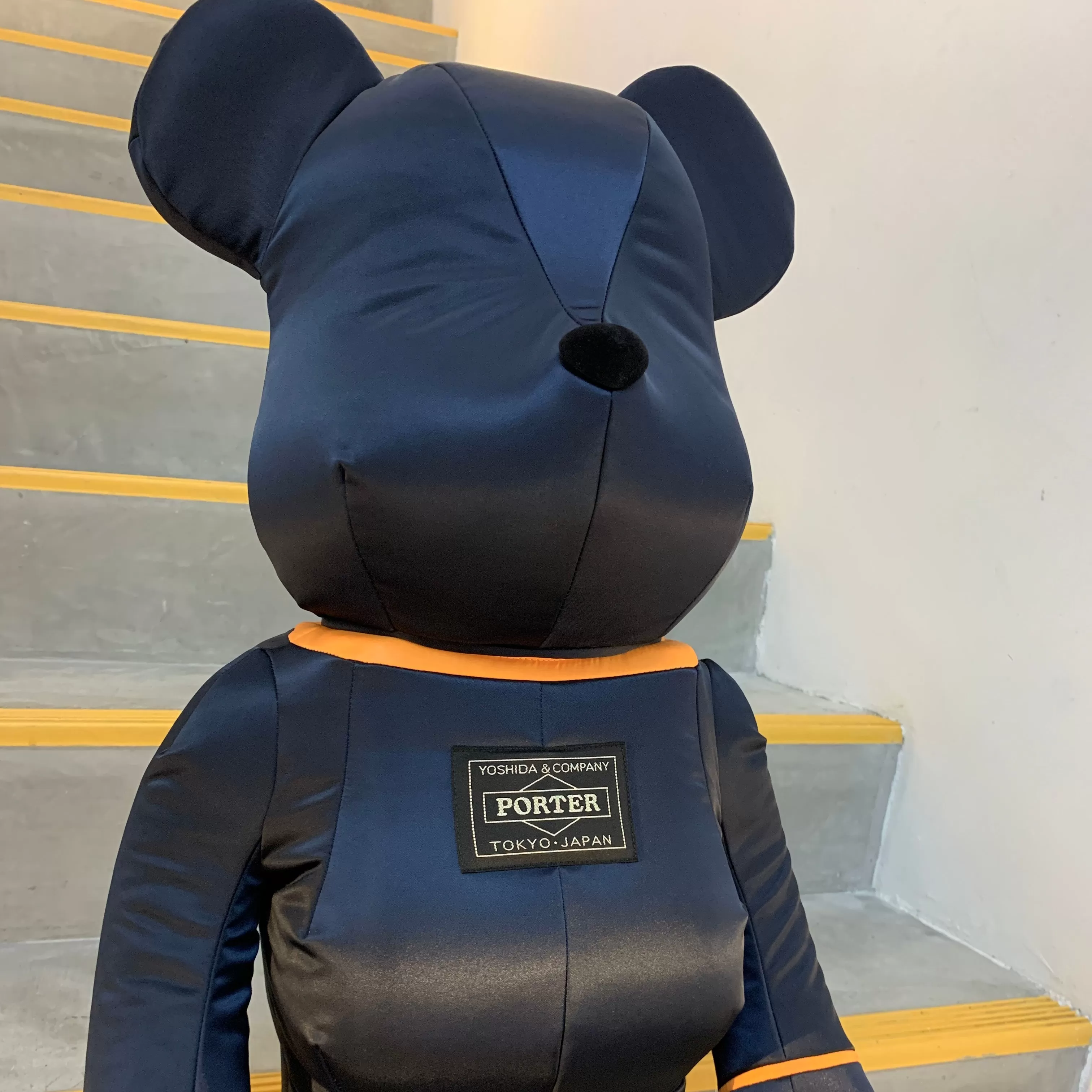 Medicom Bearbrick X Porter Yoshida Japan Tanker Iron Blue 1000%