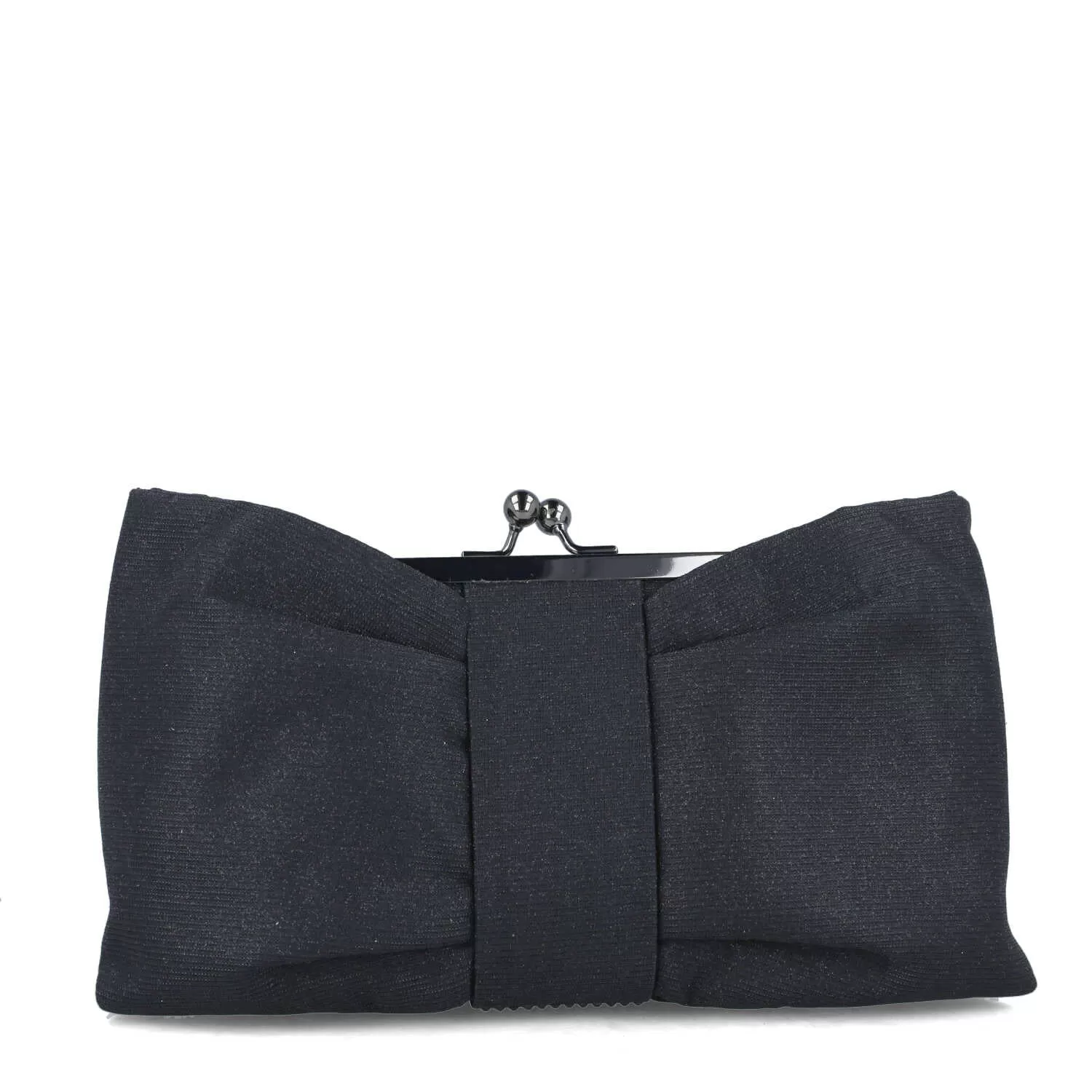 Menbur Black Bow Shimmer Occasion Bag