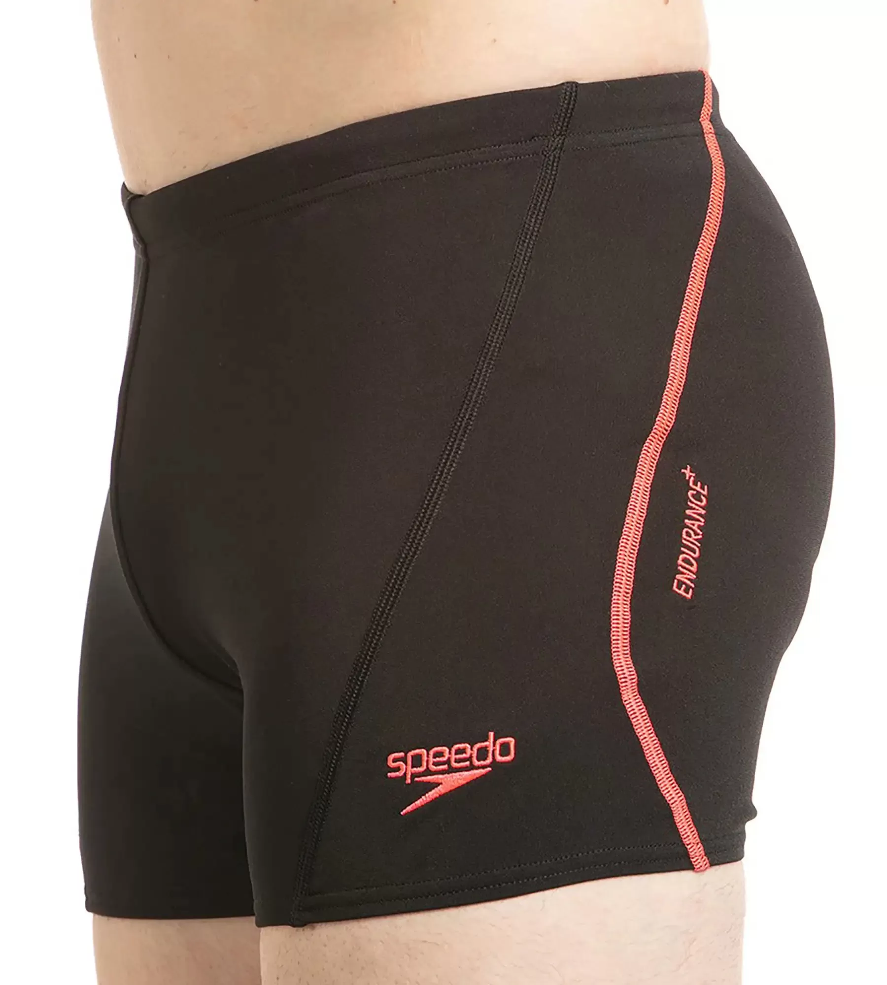 Men's Endurance   Essential Splice Aquashort - Black & Phoenix Red