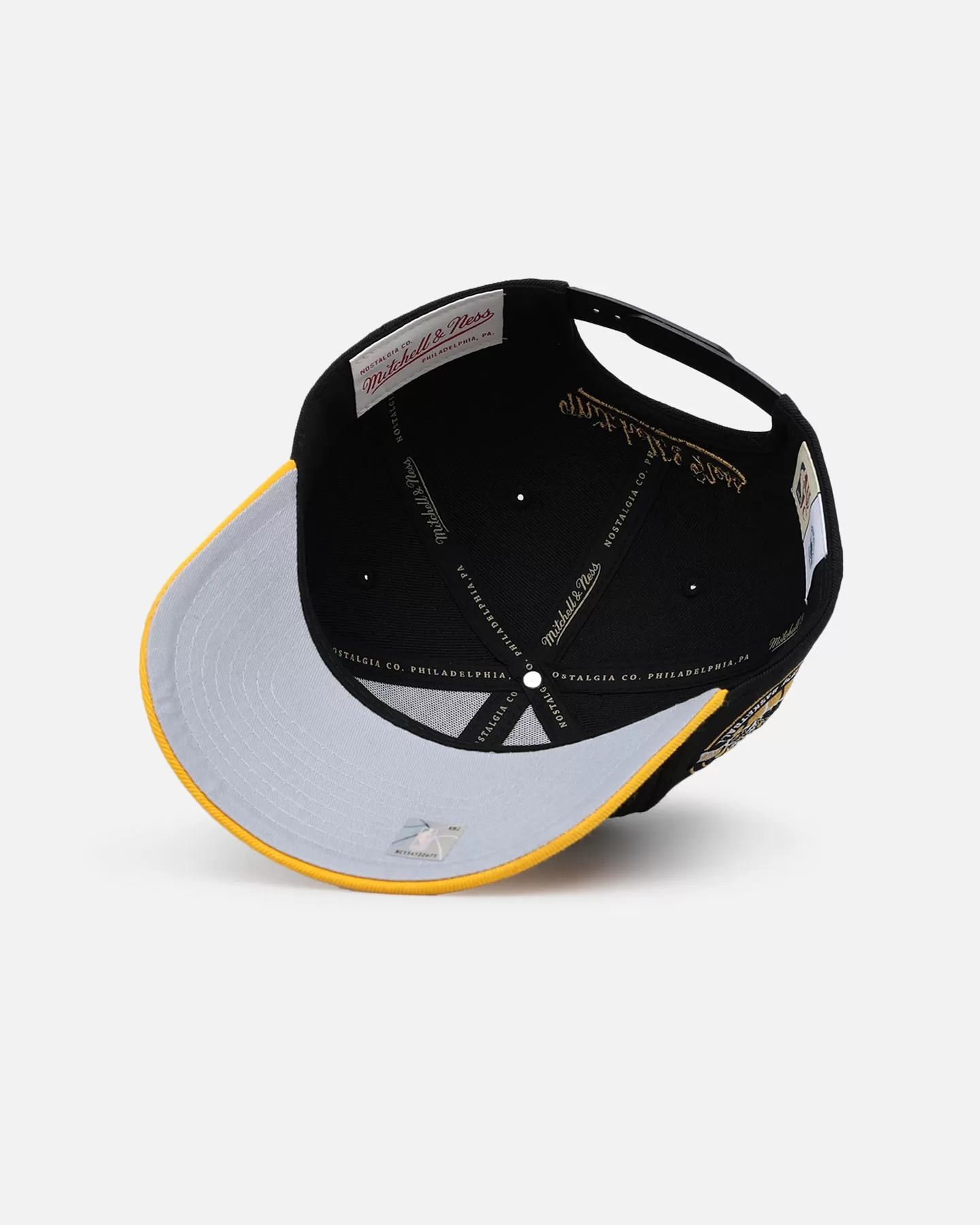 Mitchell & Ness Charlotte Hornets Enter The Dragon Pro Crown Snapback Black/Ochre