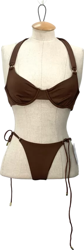 Monday Swimwear Brown Underwired Bikini UK S