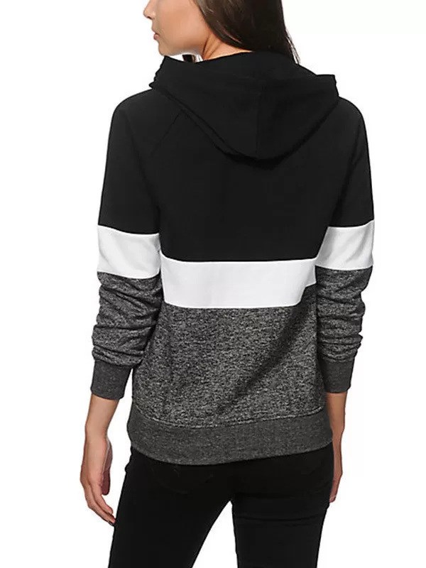 Multi-colored Pocket Hooded Sweatshirt