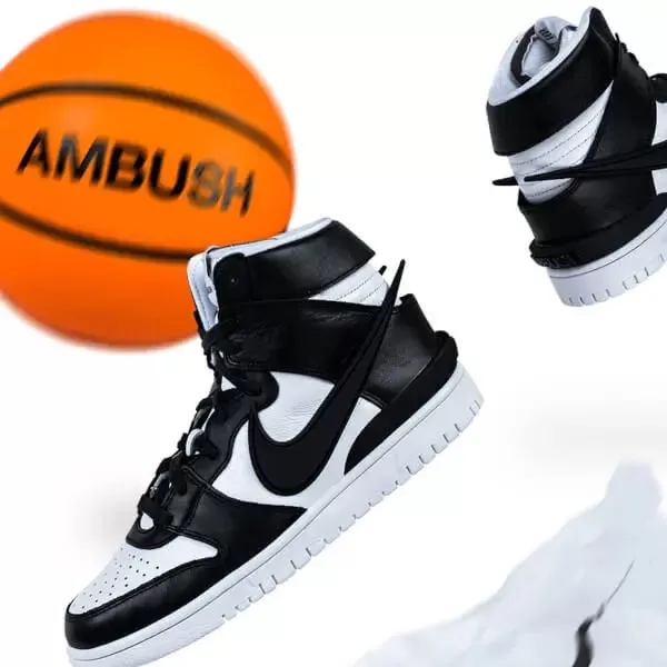 Nike Dunk High Ambush Black White