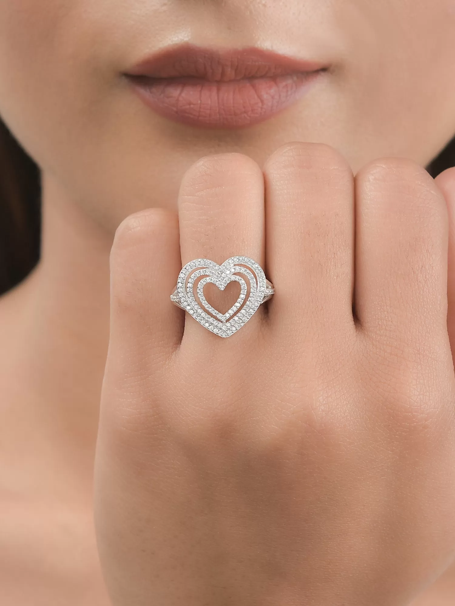 Open Heart Ring For Women