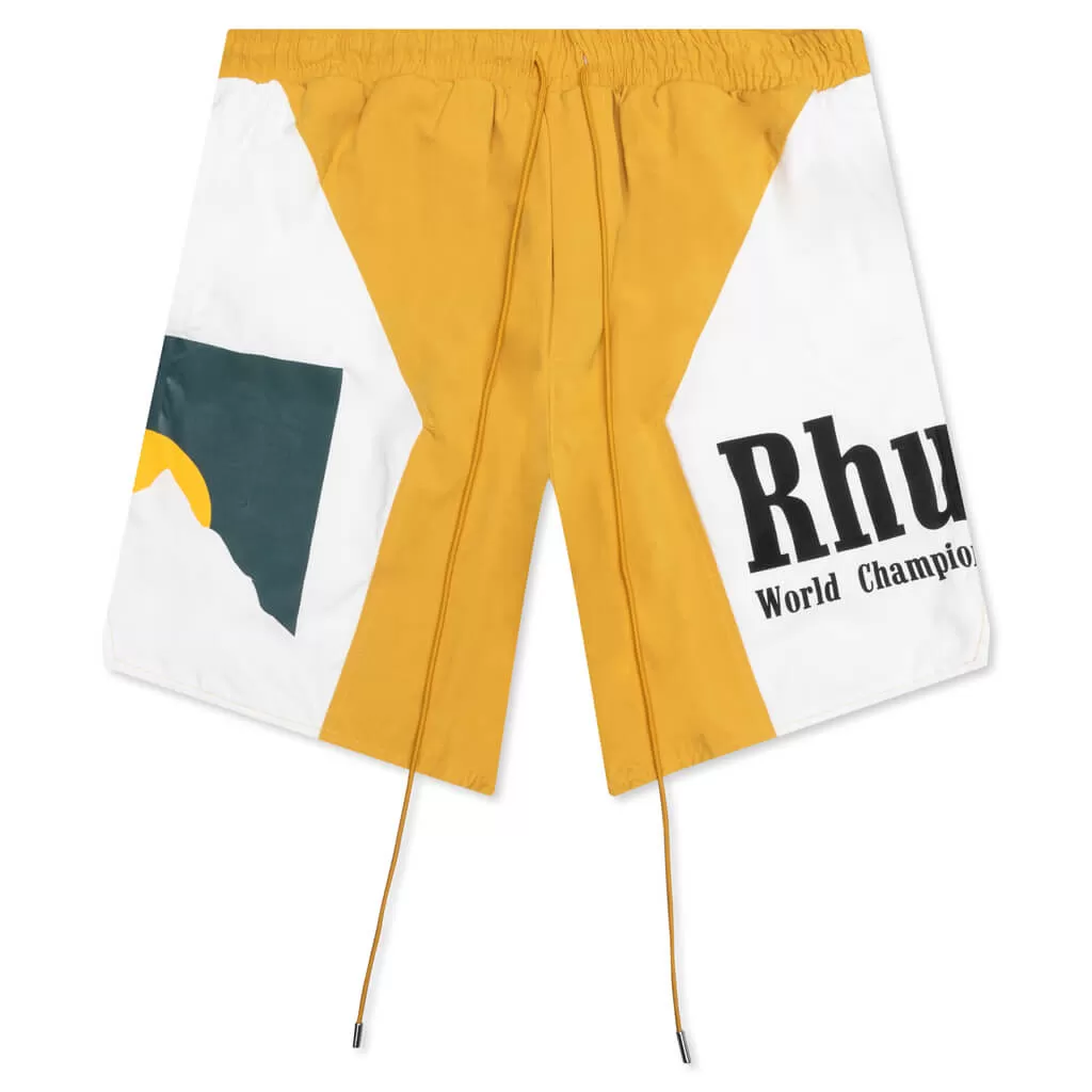 Panel Logo Short - Mustard/White