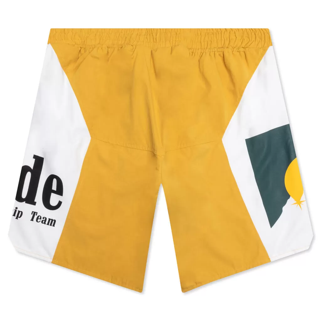 Panel Logo Short - Mustard/White