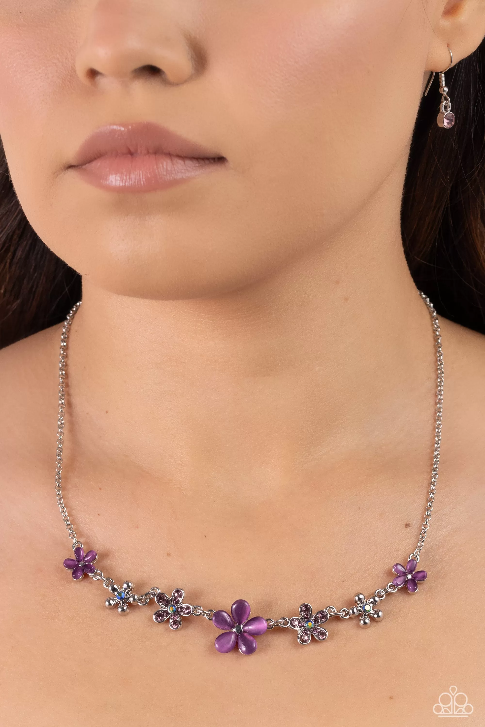 Paparazzi Spring Showcase Purple Necklace & Earring Set