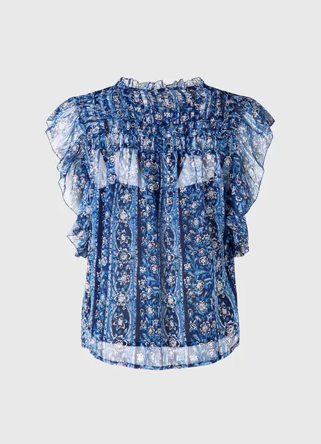 Pepe Jeans Pleated Blouse Janel PL304240 0AA multi