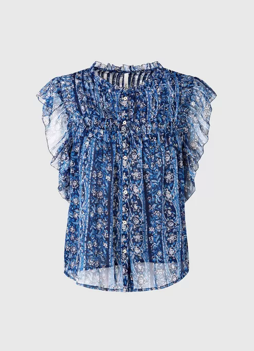 Pepe Jeans Pleated Blouse Janel PL304240 0AA multi