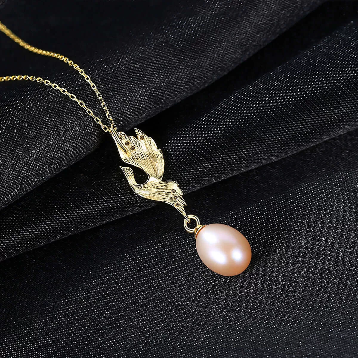 Phoenix add a Pearl Necklace for Woman with s925 Chain