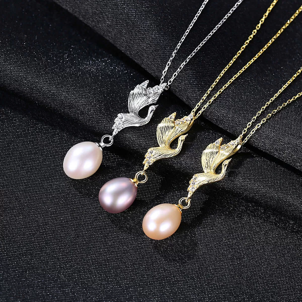 Phoenix add a Pearl Necklace for Woman with s925 Chain