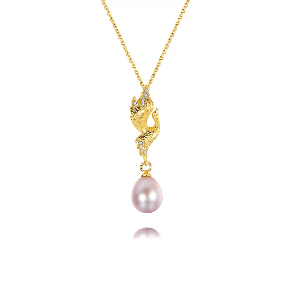 Phoenix add a Pearl Necklace for Woman with s925 Chain