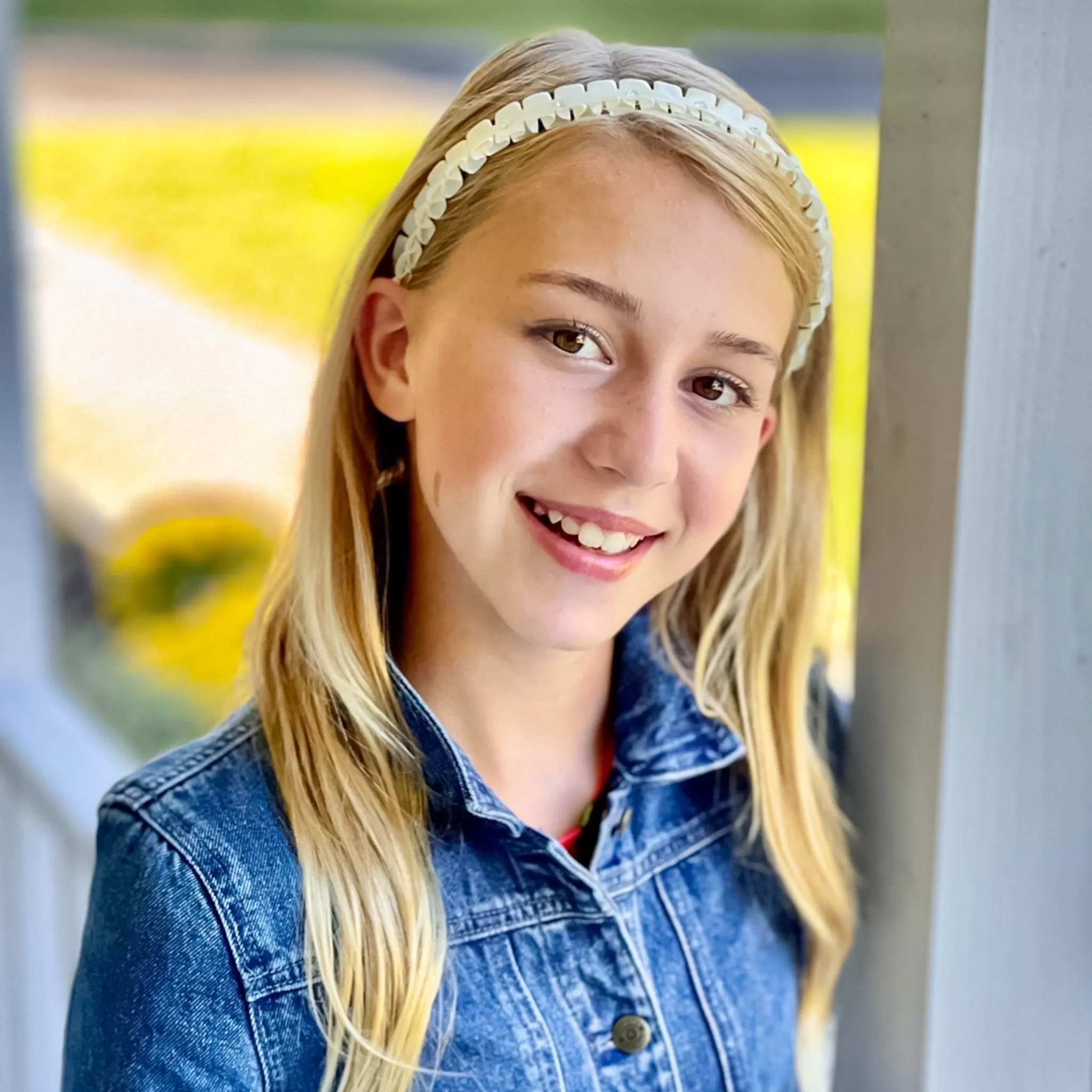 Pleated Rhinestone Headband