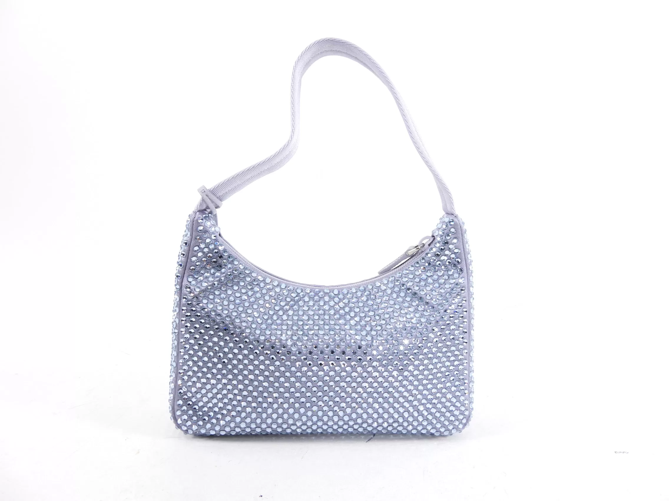 Prada Crystal Satin Light Purple RE-edition Mini Bag