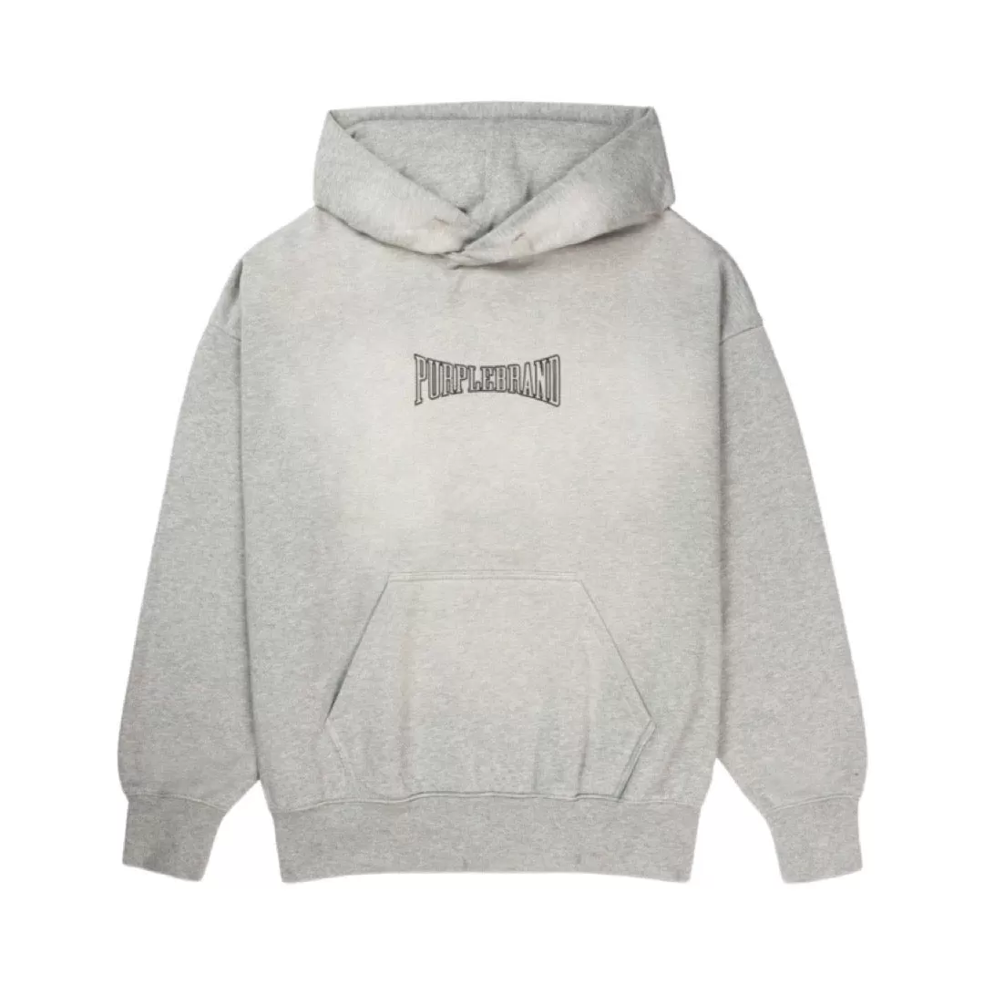 Purple Brand Zoom Grey Fleece Hoodie