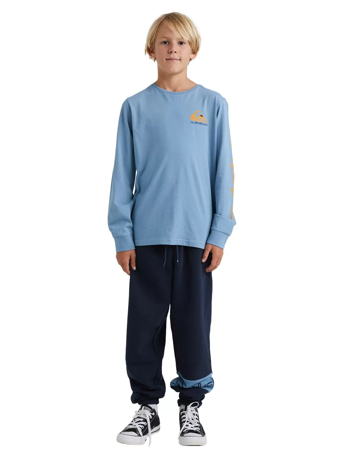 Quiksilver Boys Omni Logo Long Sleeve T-Shirt