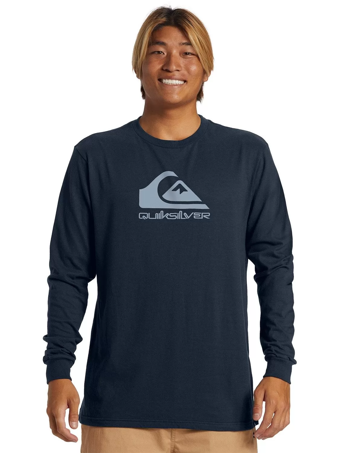 Quiksilver Mens Corp Logo Long Sleeve T-Shirt